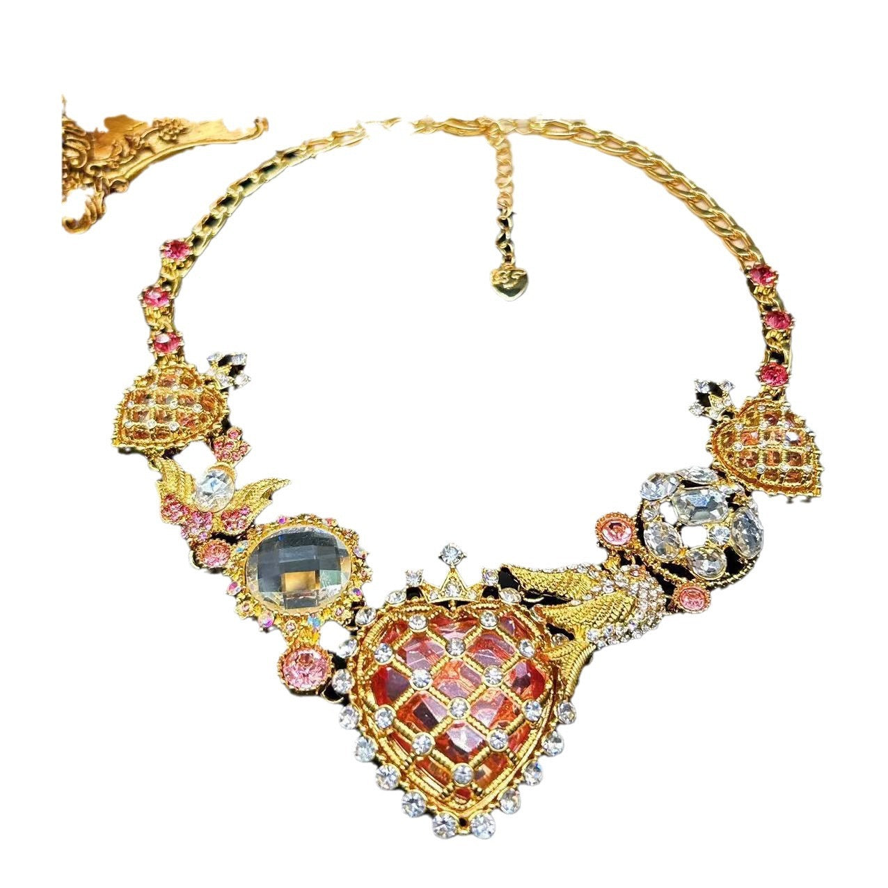 Bracelet Medieval,vintage, Western reproduction, court style, animals and birds, love crown, light luxury antique necklace