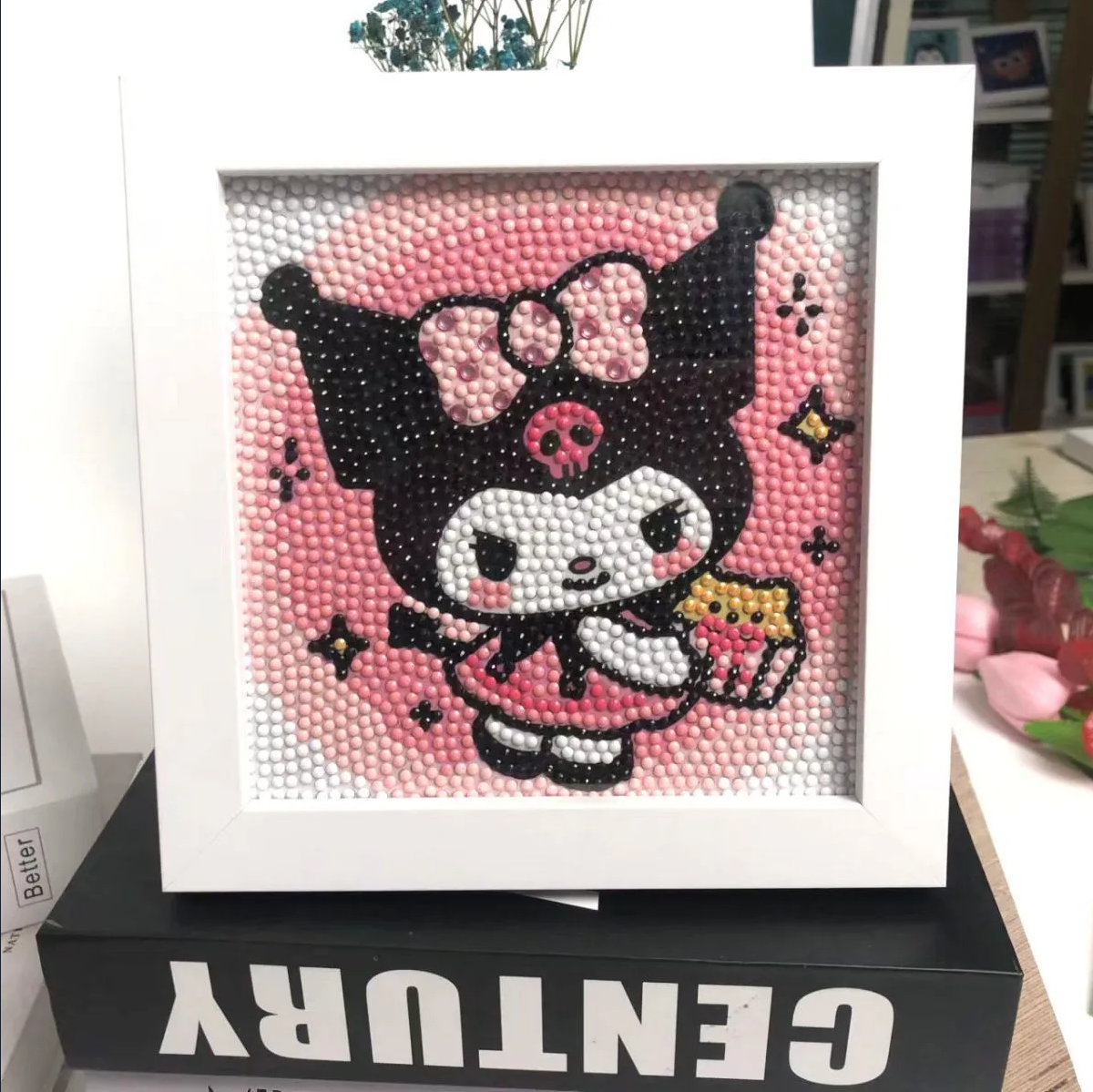 DIY Kuromi & Kitty diamond painting