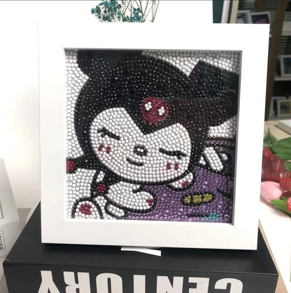 DIY Kuromi & Kitty diamond painting