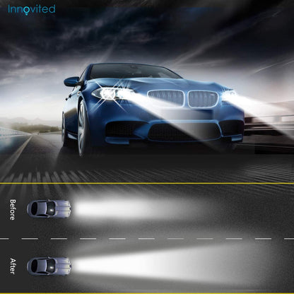 Innovited 55W AC HID bundle with (1 Pair) Slim Ballast and (1 Pair) Xenon bulb H16