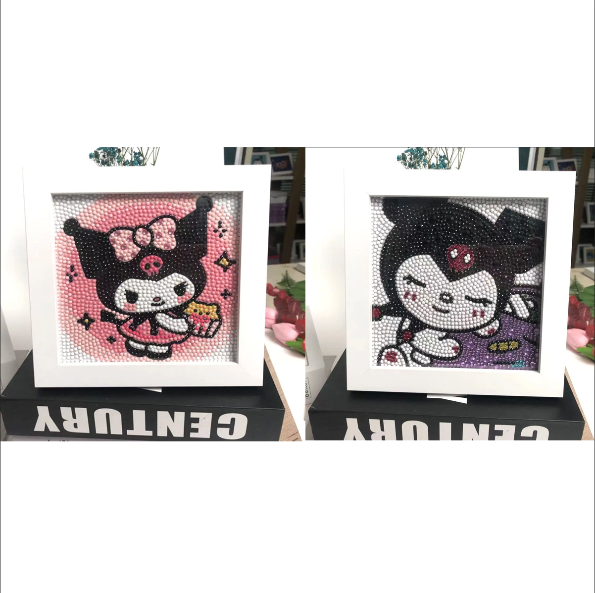 DIY Kuromi & Kitty diamond painting