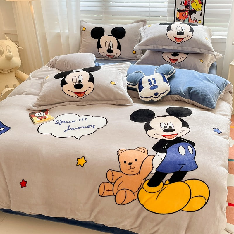Est020008 Estshoon Disney milk velvet four -piece set