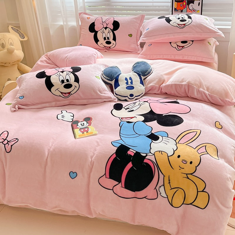 Est020008 Estshoon Disney milk velvet four -piece set
