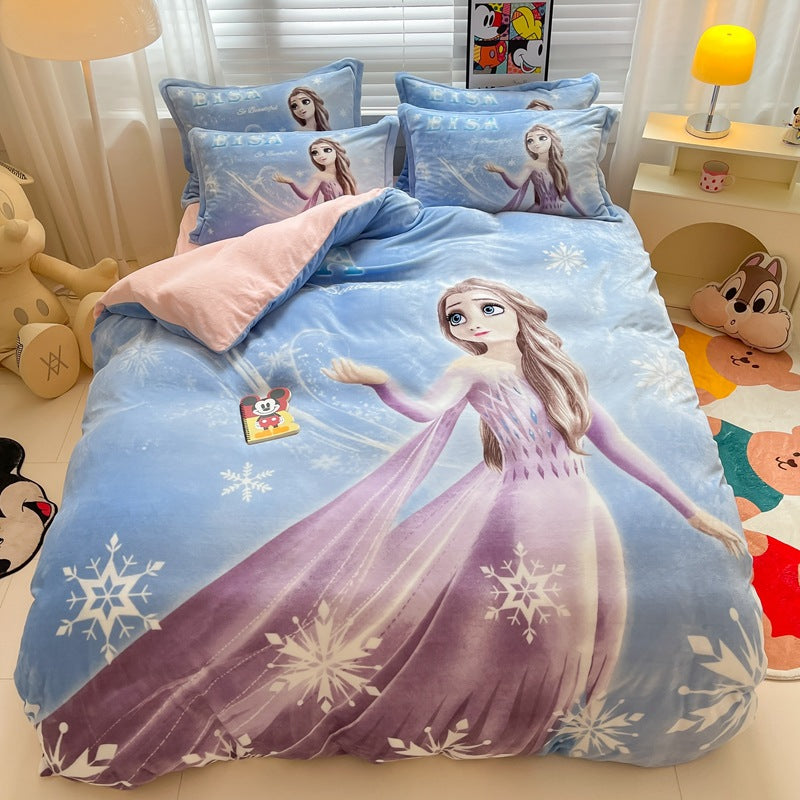 Est020008 Estshoon Disney milk velvet four -piece set