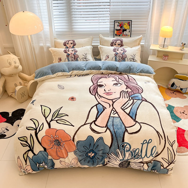 Est020008 Estshoon Disney milk velvet four -piece set