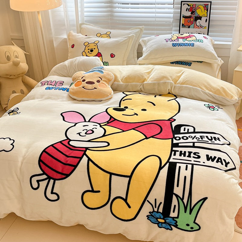 Est020008 Estshoon Disney milk velvet four -piece set