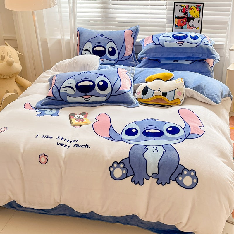 Est020008 Estshoon Disney milk velvet four -piece set