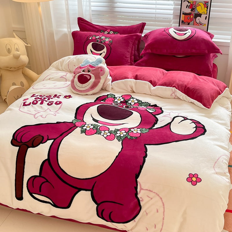 Est020008 Estshoon Disney milk velvet four -piece set