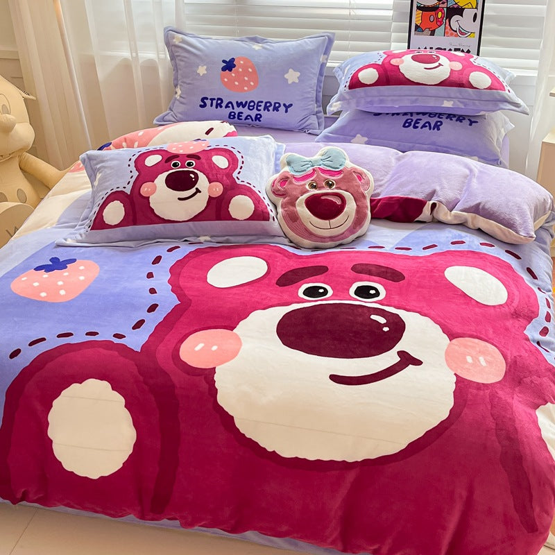 Est020008 Estshoon Disney milk velvet four -piece set