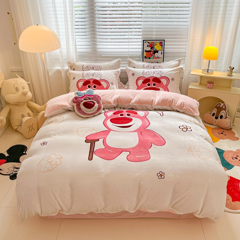 Est020008 Estshoon Disney milk velvet four -piece set