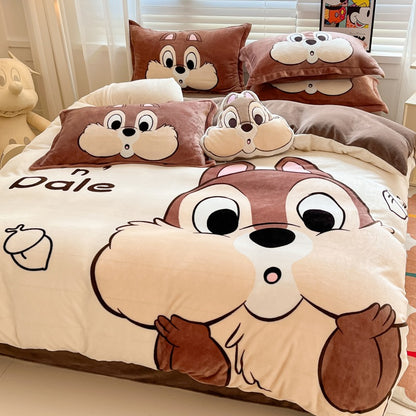 Est020008 Estshoon Disney milk velvet four -piece set