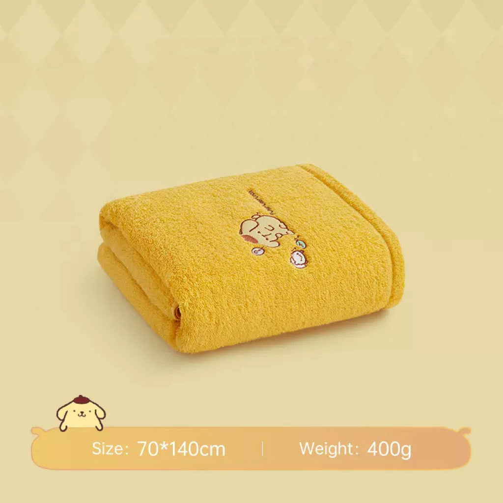 Est020011 Towel Sanrio kuromi pompom cotton towel