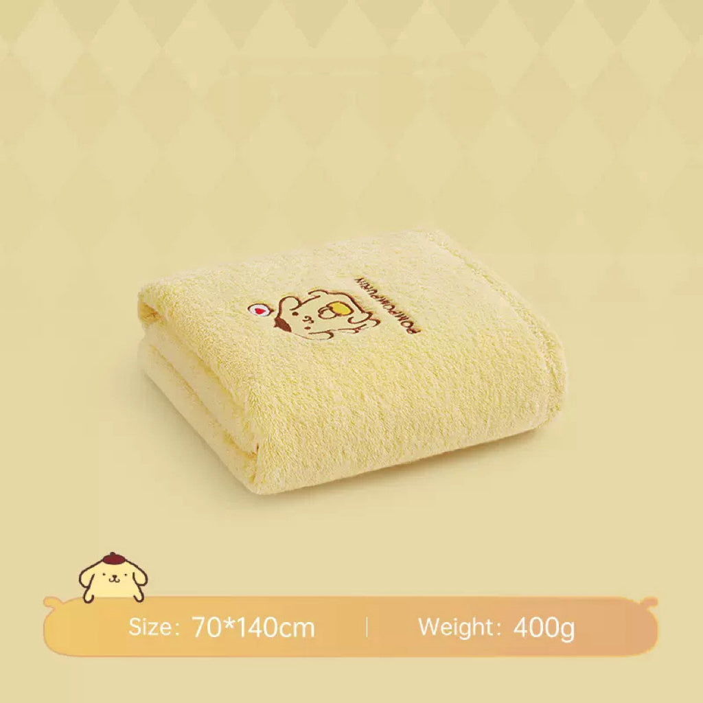 Est020011 Towel Sanrio kuromi pompom cotton towel