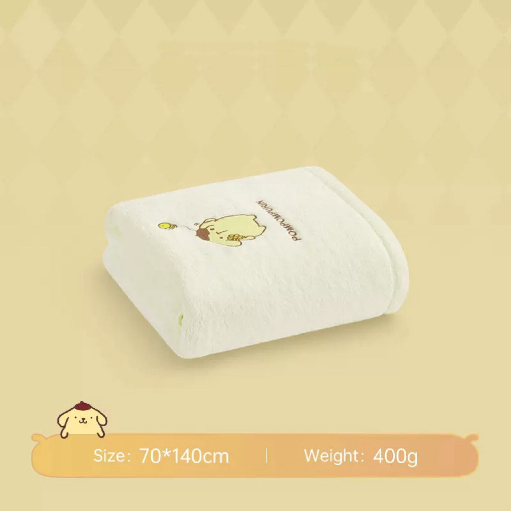 Est020011 Towel Sanrio kuromi pompom cotton towel