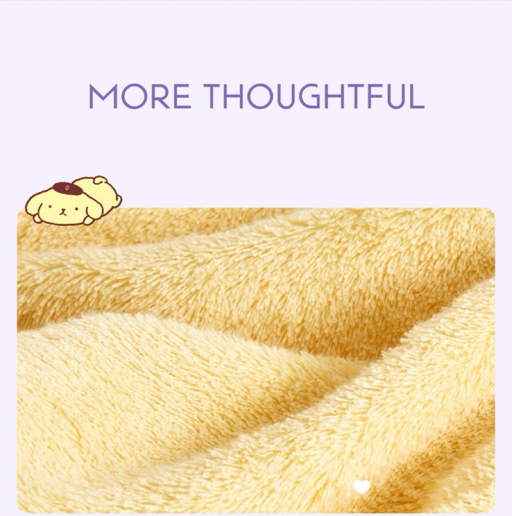 Est020011 Towel Sanrio kuromi pompom cotton towel
