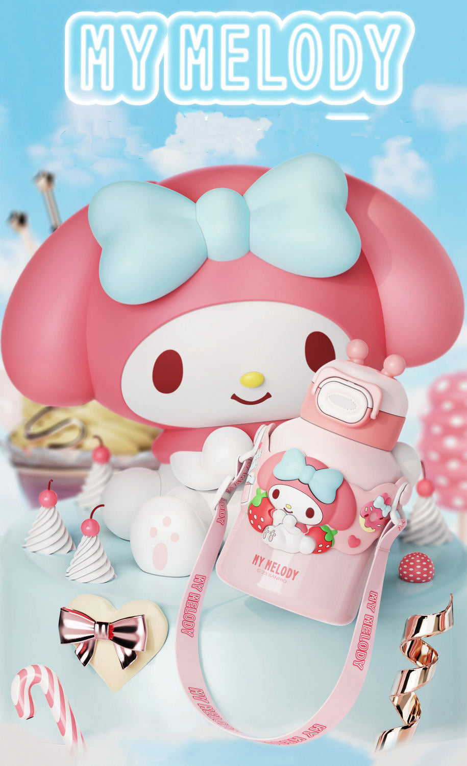 Бутылки Sanrio Портативная изолированная чашка