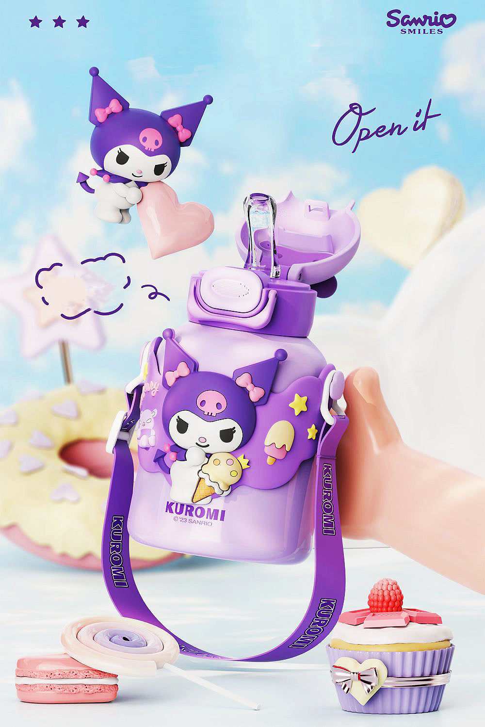 Бутылки Sanrio Портативная изолированная чашка