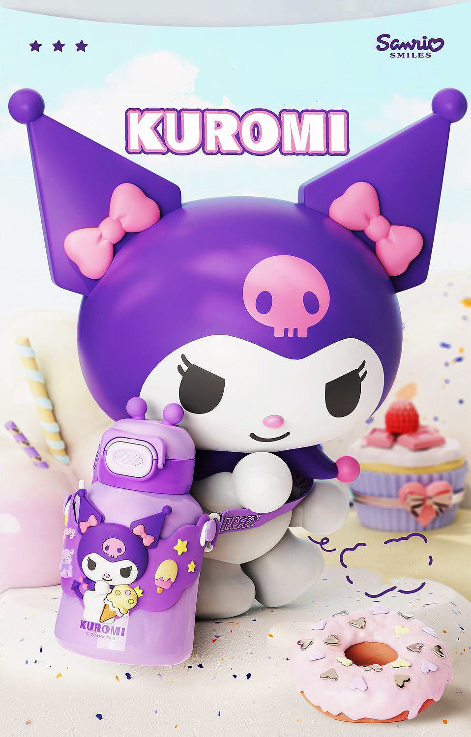 Бутылки Sanrio Портативная изолированная чашка
