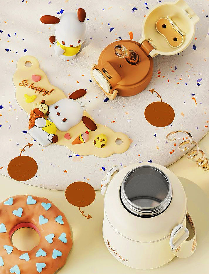 Бутылки Sanrio Портативная изолированная чашка