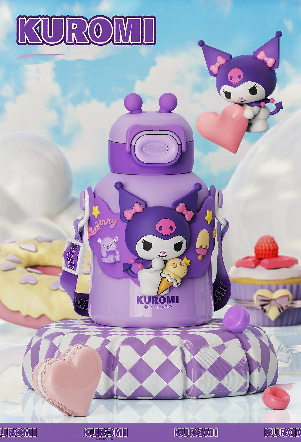 Бутылки Sanrio Портативная изолированная чашка