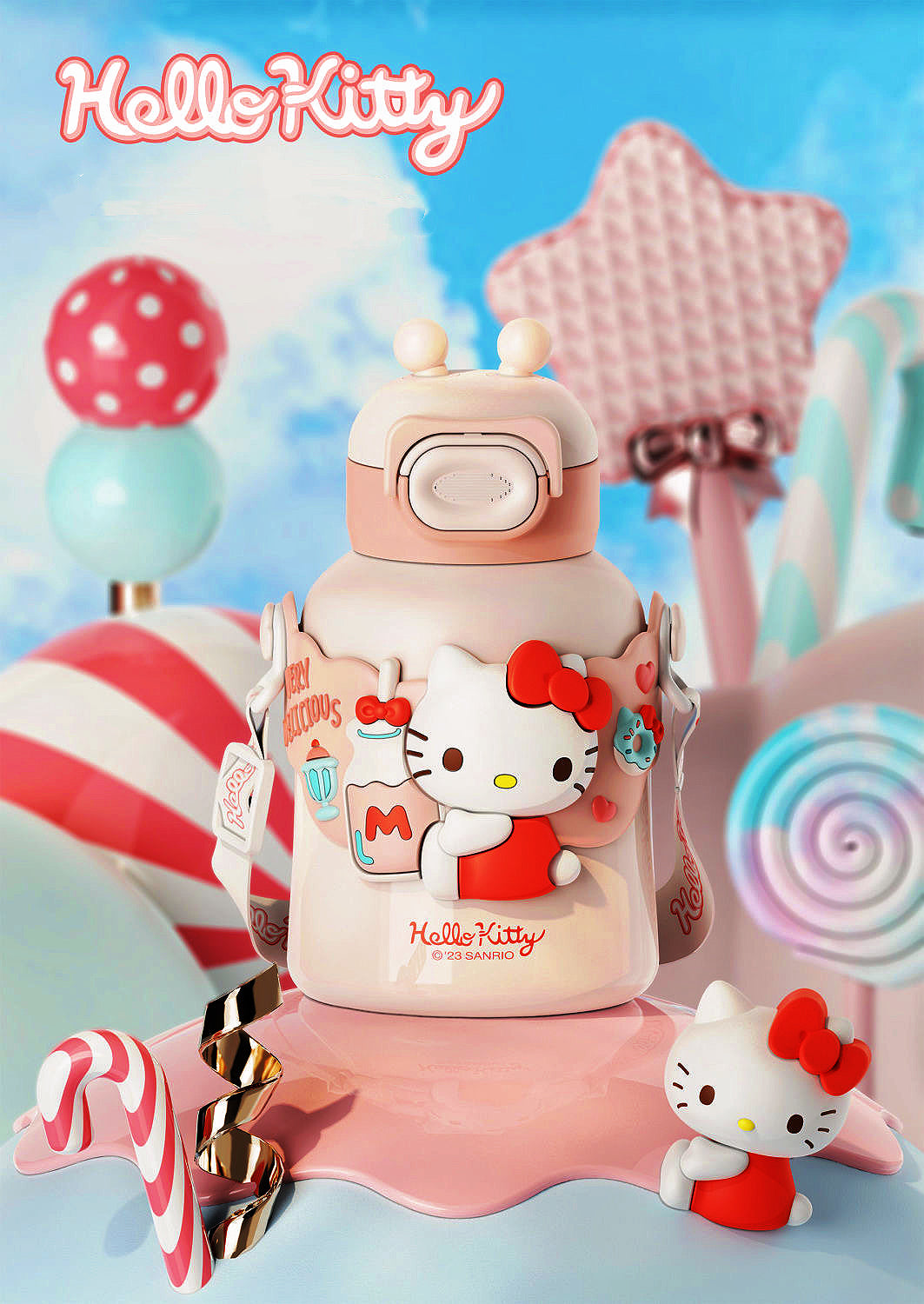 Бутылки Sanrio Портативная изолированная чашка