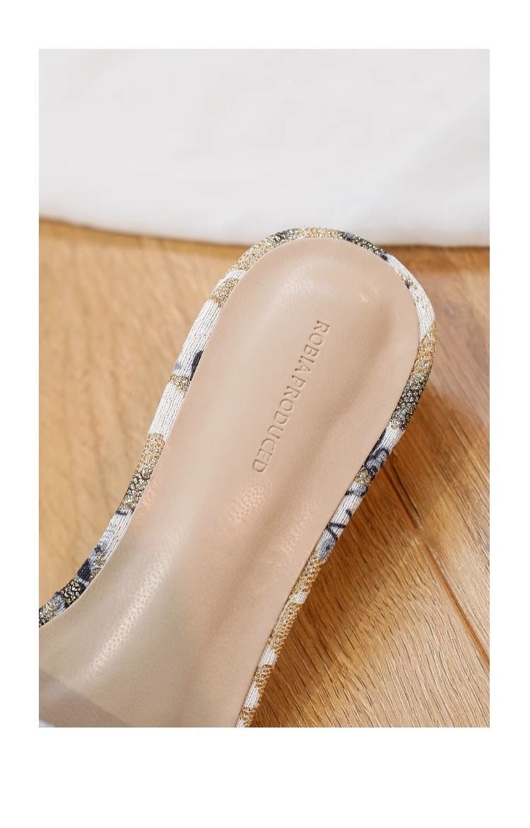 Sandals for girls with pearls and diamonds princess
